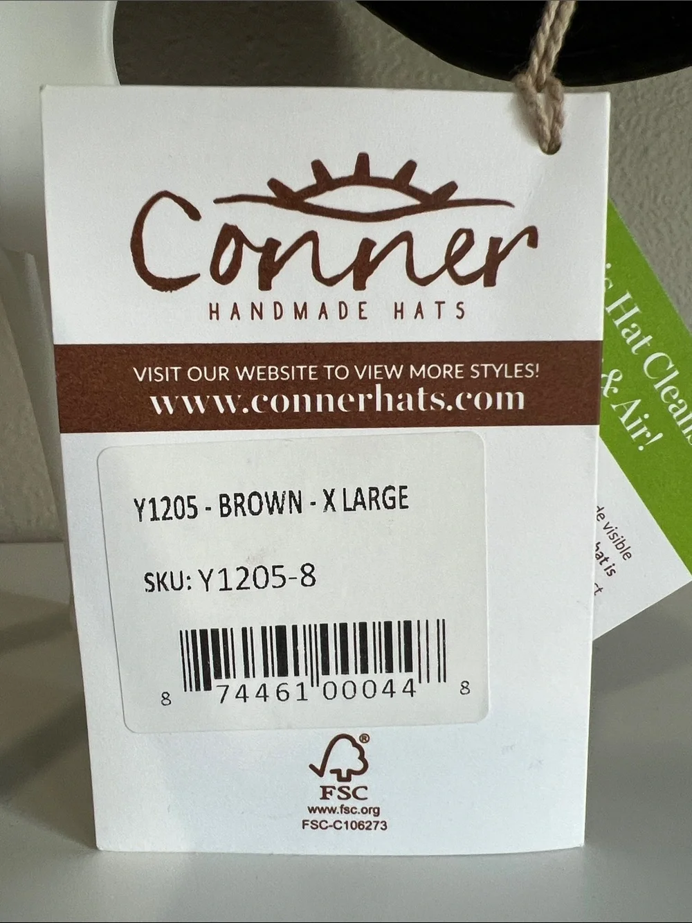 Conner Handmade Waxed Cotton Outback Hat in Dark Brown